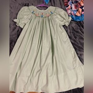 Be Mine smocked snail dress